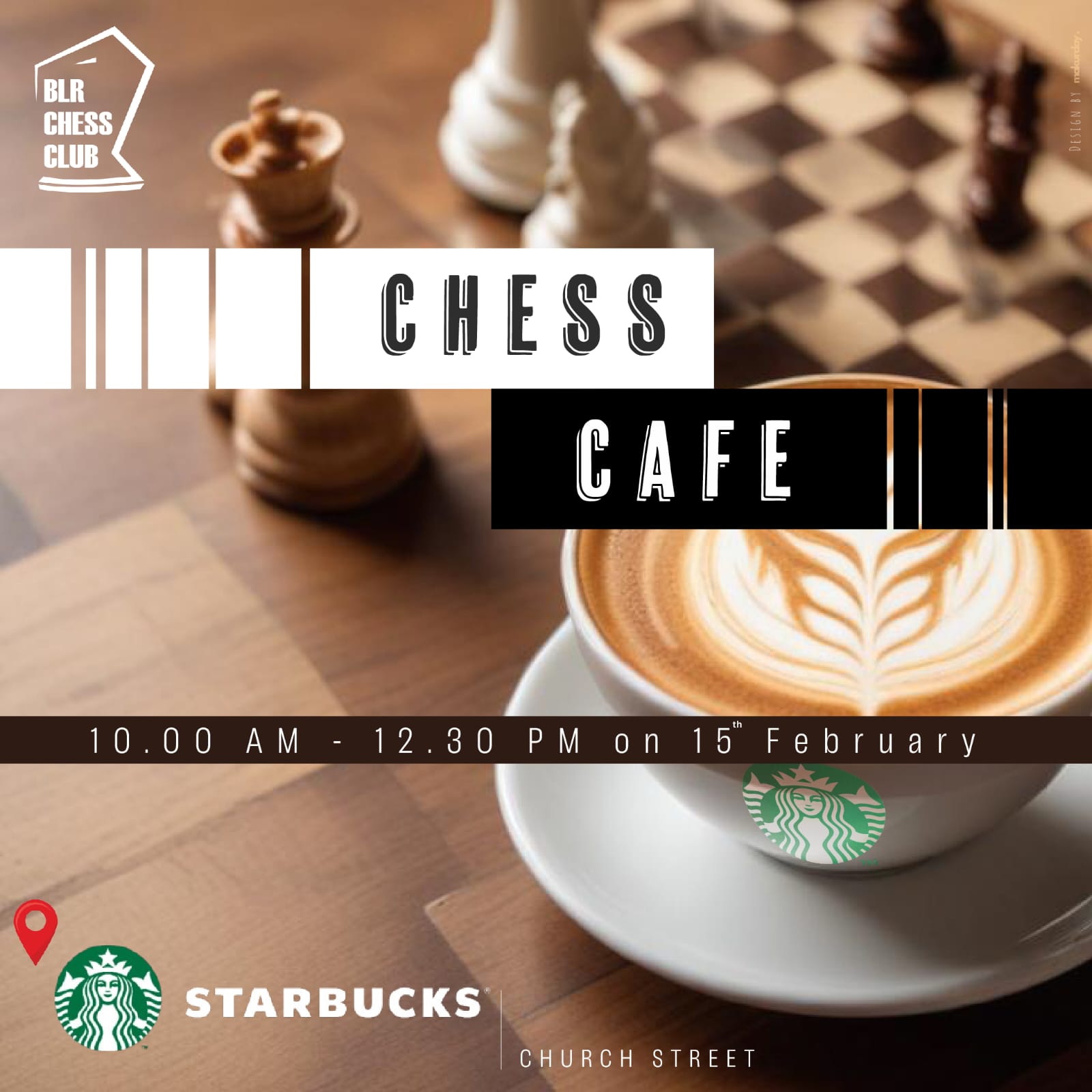 Poster for Chess Cafe: A Chess Meetup with a Twist